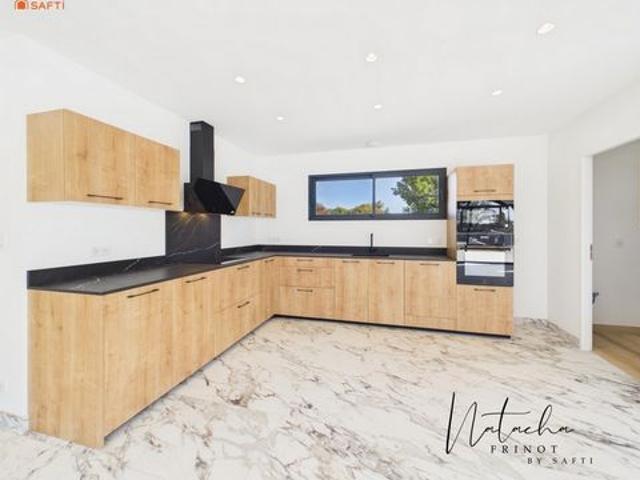 Pujaudran – Maison contemporaine de plain pied, 4 chambres dont une suite parentale, grand sous sol, sur 1 480 m² de terrain