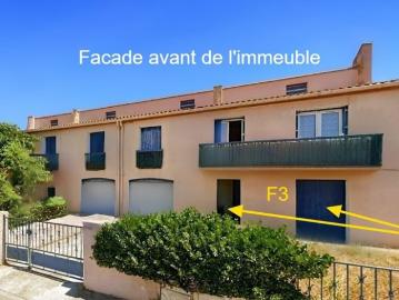 Pyrénées Orientales 66 Appartement F3 – 57 m² – 2 chambres + garage – Vendu loué
