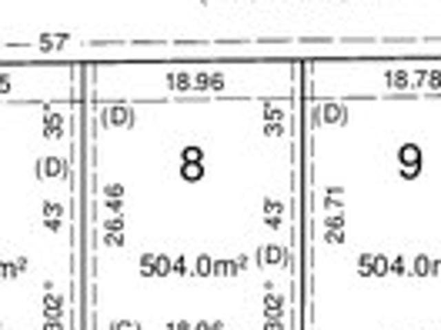 Q1 2028 registering land 504 land size, and 18 frontage just $730,000