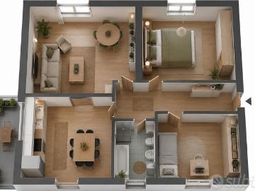 Quadrilocale con balcone a Desio