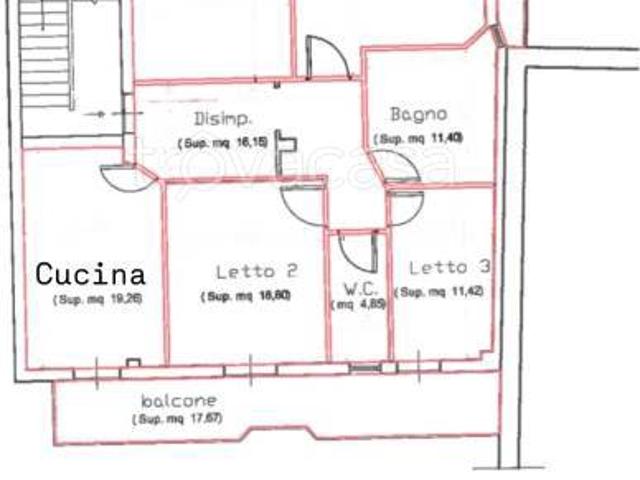 Quadrilocale in vendita a Macerata Campania via Edmondo De Amicis