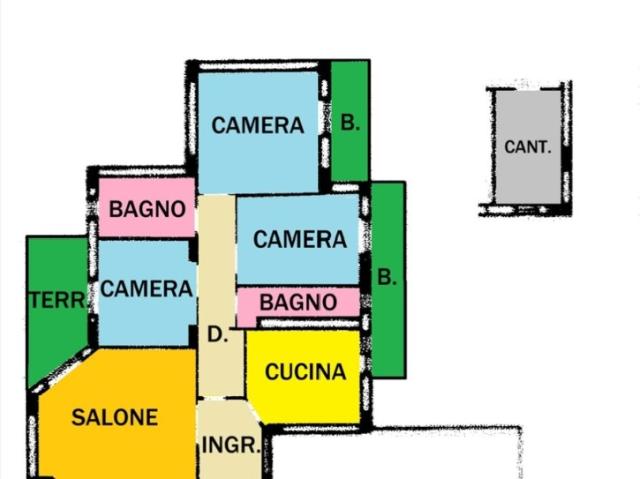 Quadrilocale in vendita a Chieti via Rossini 7
