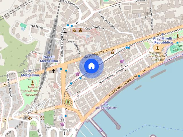 Quadrilocale via Giordano Bruno, Mergellina Piedigrotta, Napoli