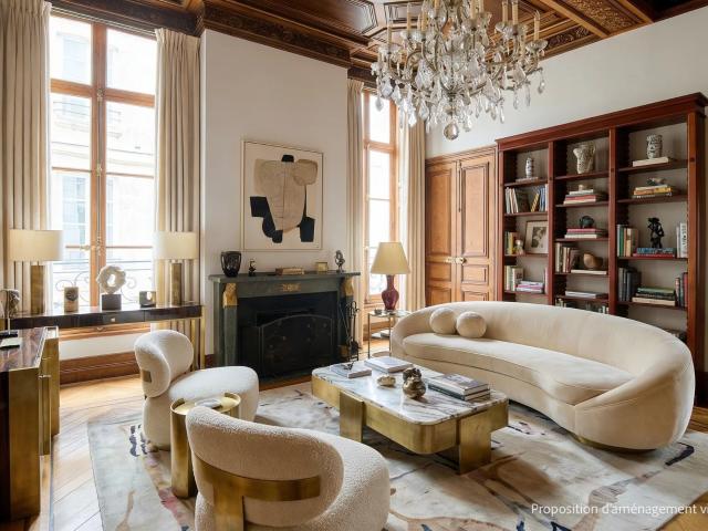Quai de Bourbon , un magnifique appartement de réception sur. 205m² Paris 4ème