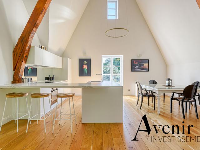 QUAIS DE SAÔNE APPARTEMENT D'EXCEPTION MEUBLÉ 145M2 T3 JARDIN PARKING La mulatiere