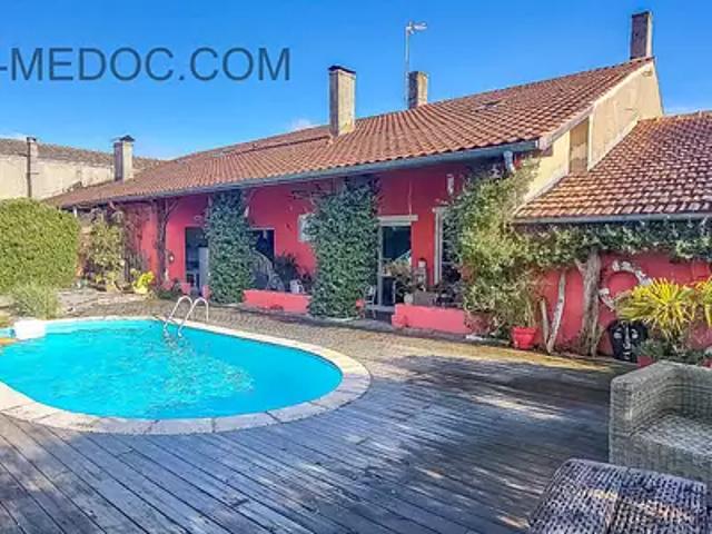 Queyrac 33340 Achat / Vente maison 7 pièces t7 au dernier étage piscine