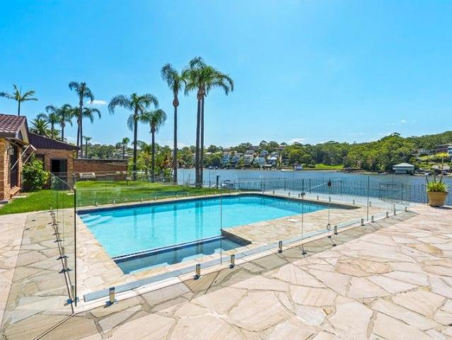 Queens Road Bliss: Wonderful Single Level Waterfront Home In Prestigious Connells Point With Jetty, Pontoon, Slipway, Boathouse & Swimming Pool