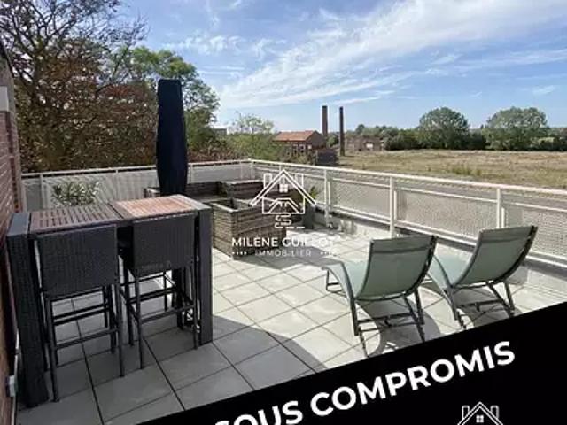 Quesnoy sur Deûle 59890 Achat / Vente appartement 5 pièces t5 au dernier étage terrasse