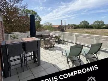 Quesnoy sur Deûle 59890 Achat / Vente appartement 5 pièces t5 au dernier étage terrasse