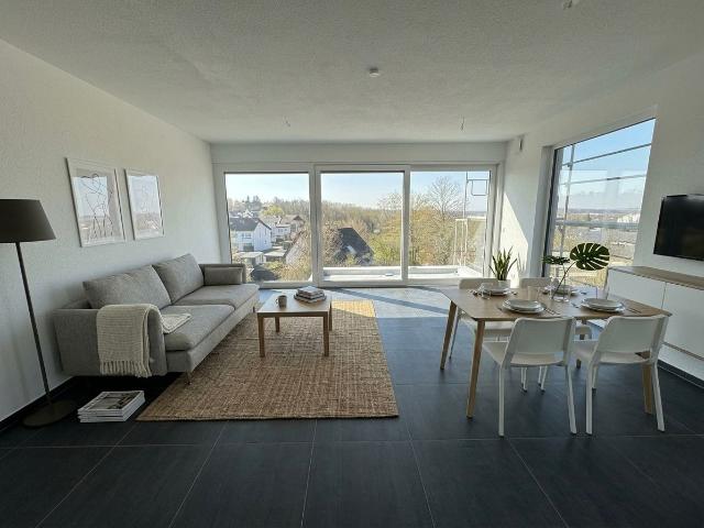 Quiet and modern studio apartment with panoramic views in Stolberg