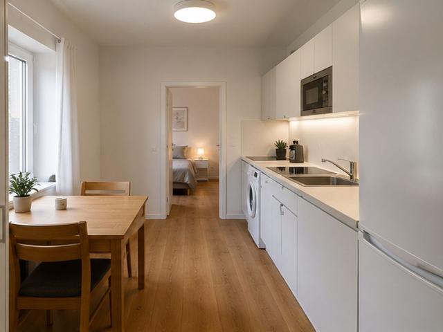 Quiet furnished 1 room apartment with separate kitchen — first occupancy, Cologne Nippes, Koln Amsterdam Apartments for Rent