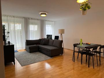 Quiet furnished garden apartment at Loewenmarkt, ideal for business and home office, fast connection to city center and airport via U6