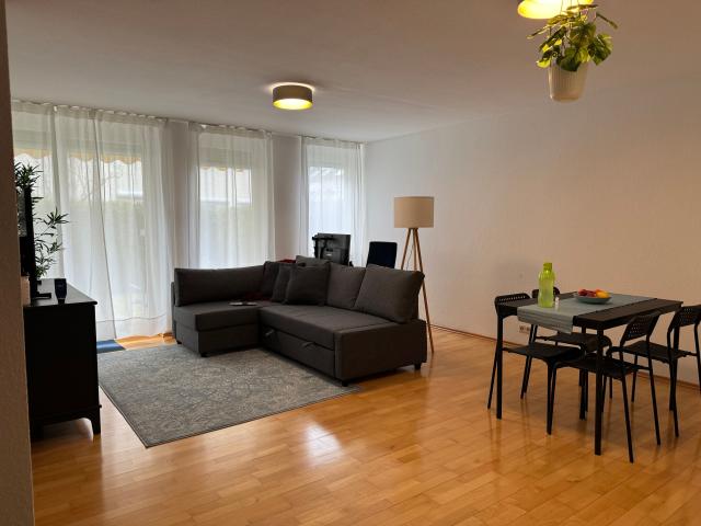 Quiet furnished garden apartment at Loewenmarkt, ideal for business and home office, fast connection to city center and airport via U6