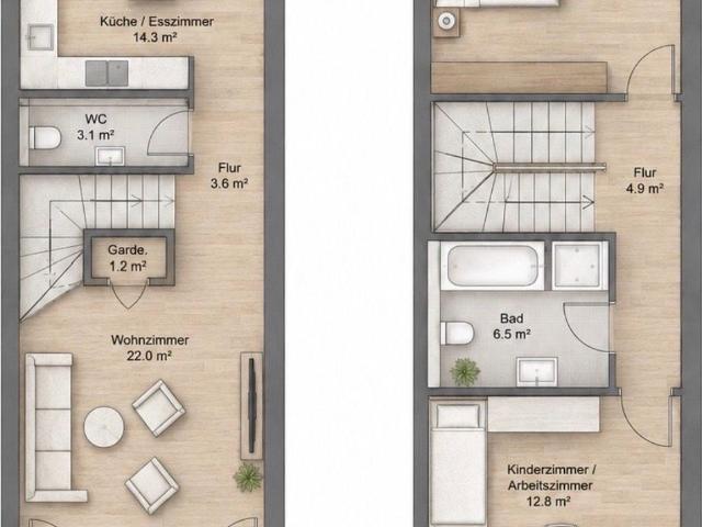 Quiet Loft Frankfurt am Main Maisonette
