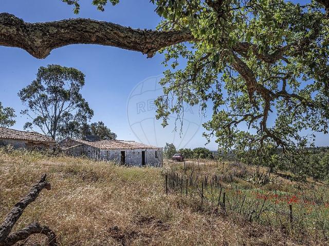 Quinta de 13,3 ha em São Bartolomeu da Serra | Monte alentejano para recuperar, com montado de sobro e chaminé tradicional