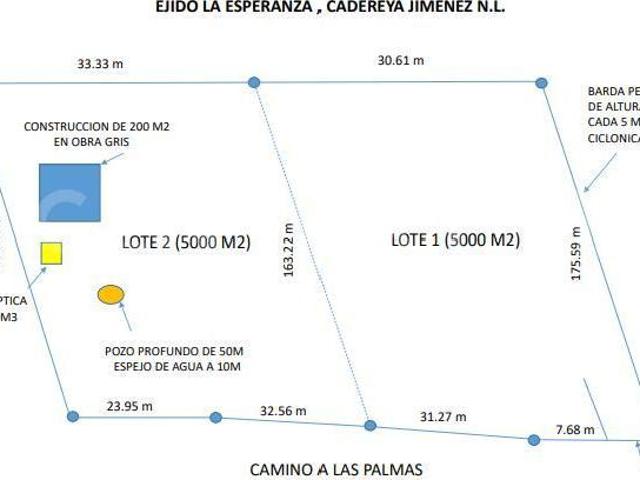 QUINTA EN VENTA EN EJIDO LA ESPERANZA EN CADEREYTA JIMENEZ