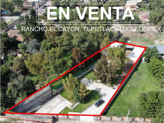 Quinta en venta en El Tepetloxto Colonia Lomas de San Gabriel, Tepetlaoxtoc, México
