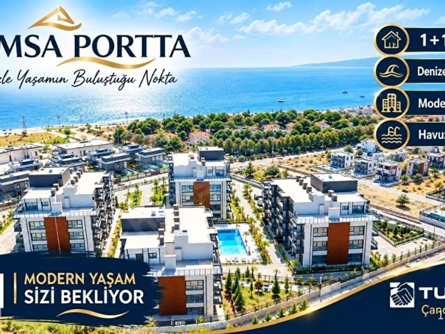 Ramsa Portta Önü açık Havuzlu Denize 100 Metre 1+1