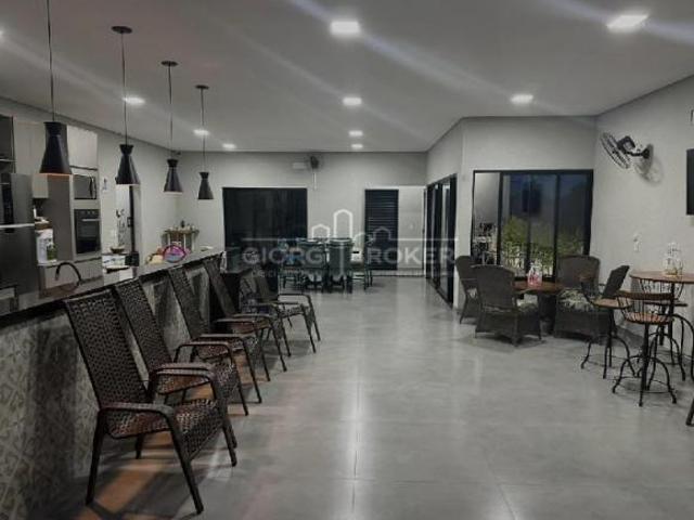 Rancho de luxo à venda em condomínio exclusivo de Mendonça SP: 3 quartos, 1 suíte, 3 salas, 4 banhei