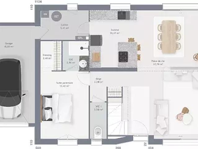 Racquinghem 62120 Programme neuf maison neuf à vendre 6 pièces