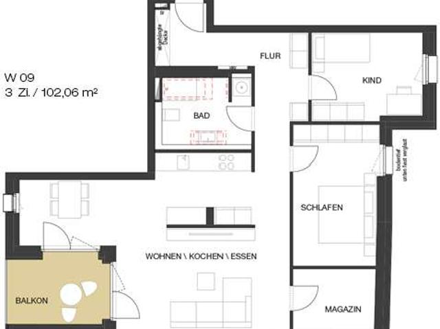 Raffinesse siegt auf diesen 102 m²