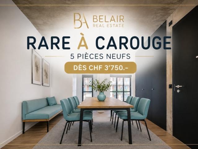 RARE à Carouge 5 Pièces à louer