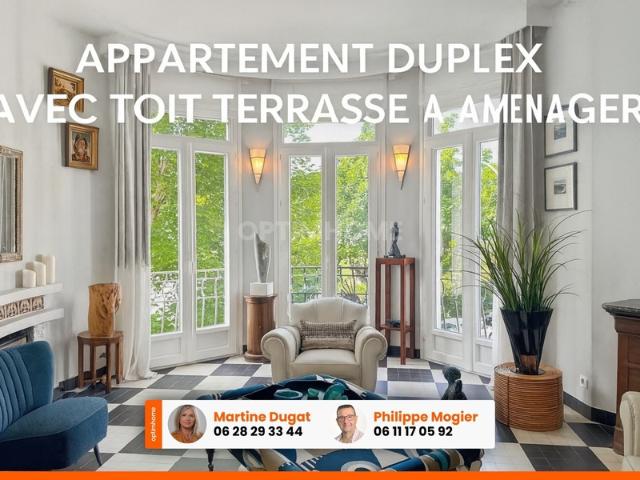 Rare à Vichy, lot de 2 appartements 1er et 2ème étage avec toit terrasse, 2 garages et caves