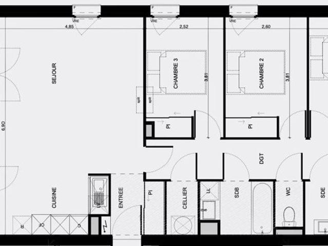 RARE APPARTEMENT T4 EN DERNIER ÉTAGE