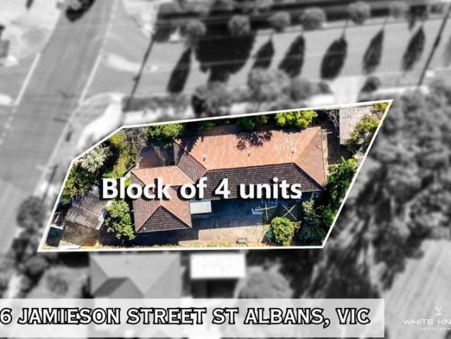 Rare Investment Opportunity Corner block 4 Units on One Title in Central St Albans!