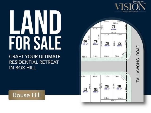 Rare Land Opportunity Build Your Dream Home in Rouse Hill