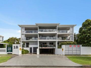Rare Rear Top Floor Apartment with Expansive Entertainer's Balcony