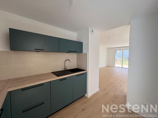 RARE SUR LE SCETEUR APPARTEMENT T3 NEUF AVEC JARDIN BOURG D'ERDEVEN