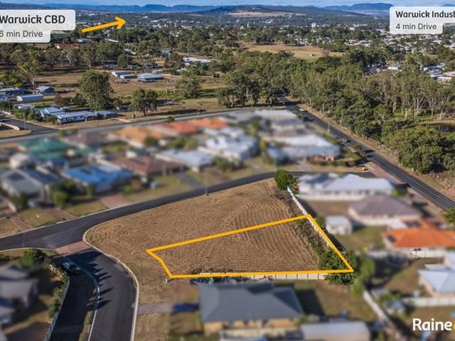 RARE WARWICK LANDHOLDING 851m² OF PRIME RESIDENTIAL LAND