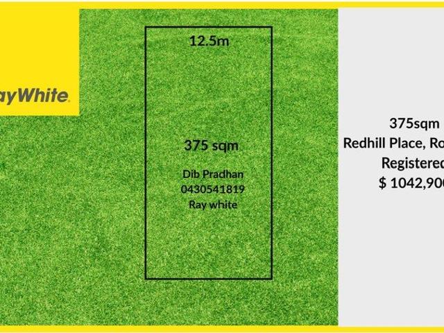 RARE 375 SQM with 12.5m frontage BLOCK IN ROUSE HILL SECURE YOUR FUTURE TODAY! REGISTERED BLOCK