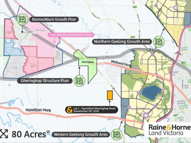 Rare 80 Acre Landholding In Stonehaven One Property from Urban Growth Boundary within Golden Plains Shire Framework Plan