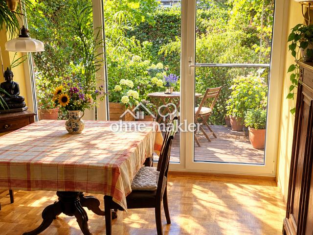 Rarität in Westschwabing: Maisonette Wohhnung mit eigenem Eingang und Gartennutzung