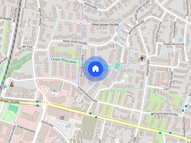 Ratingen Ost: Schöne 2 Zimmer Wohnung mit Balkon und Stellplatz