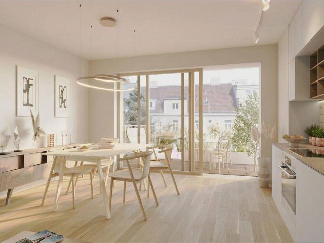 RAUMWUNDER idealer Grundriss | HOFRUHELAGE & BALKON | 2 Zimmer Erstbezugswohnung