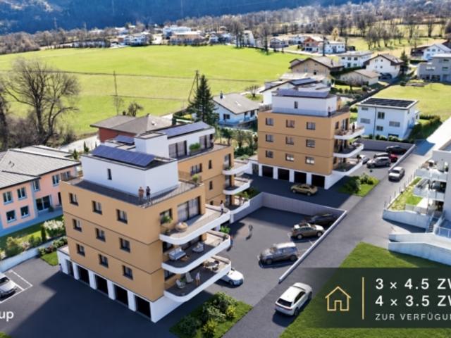 Rembü in Susten Neubau Eigentum mit Sonne, Ruhe und Bergsicht