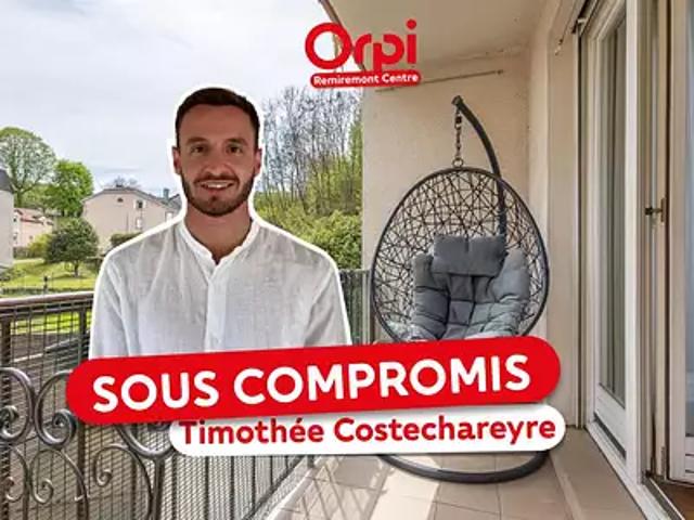Remiremont 88200 Achat / Vente appartement 4 pièces t4 cave