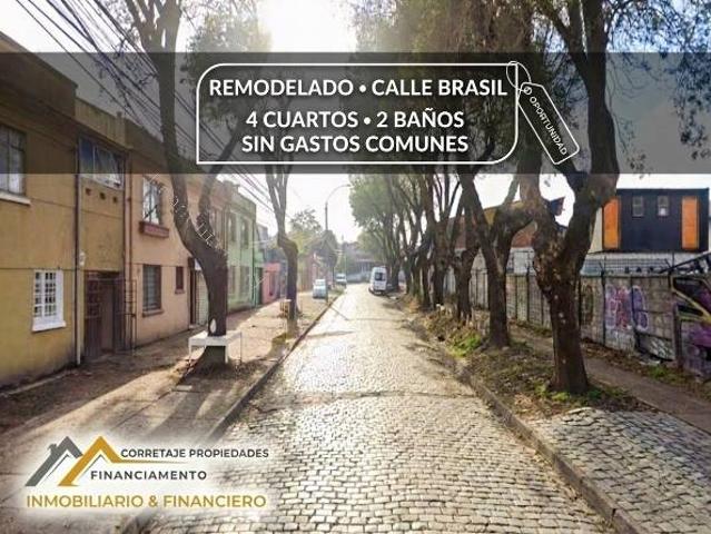 Remodelado, calle Brasil, 4 cuartos sin Gs comunes