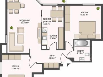 Rent a 3 rooms apartment in Bellinzona Flatfox