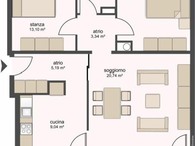 Rent a 3 ½ rooms apartment in Bellinzona Flatfox