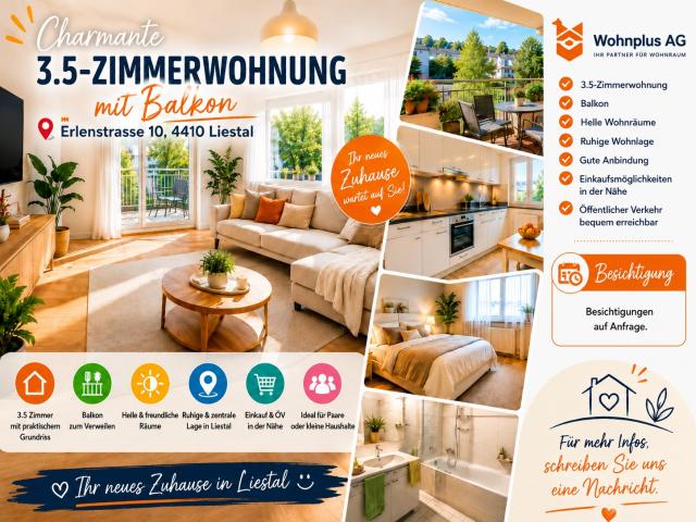 Rent a 3 ½ rooms apartment in Liestal Flatfox