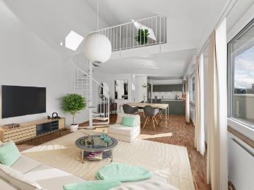 Rent a 3 ½ rooms roof flat in Basel Flatfox