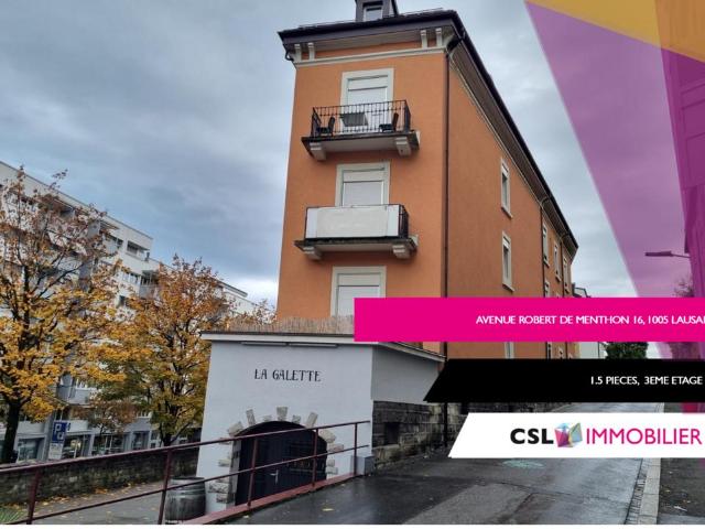 Rent a 1 ½ rooms apartment in Lausanne Flatfox