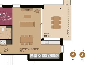 Rent a 1 ½ rooms apartment in Reinach AG Flatfox