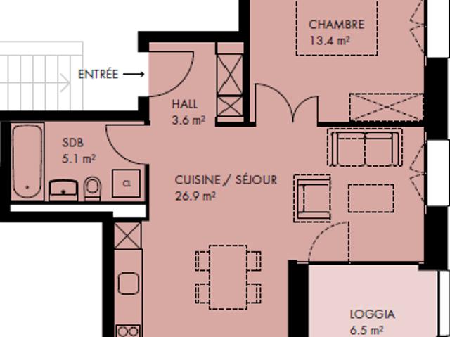 Rent a 2 ½ rooms apartment in Crissier Flatfox