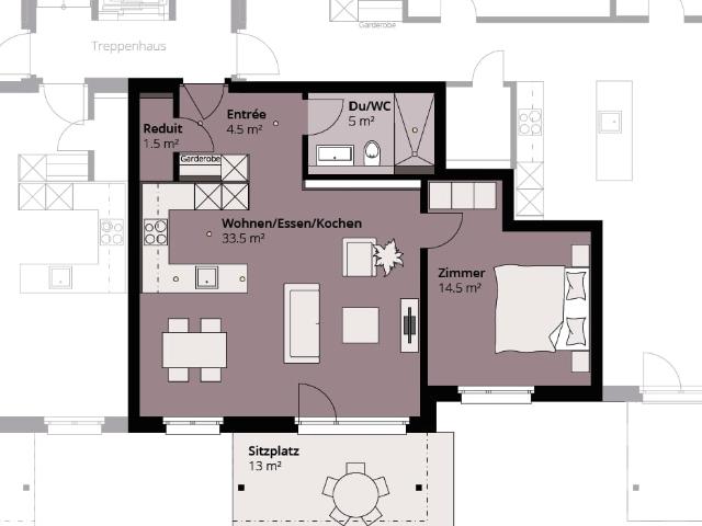 Rent a 2 ½ rooms apartment in Herzogenbuchsee Flatfox