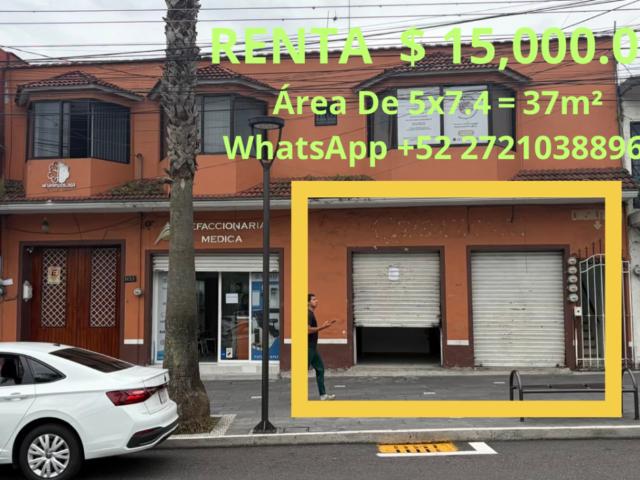 RENTA $15000 • Local Comercial RedPack Remodelado 37 m² Av Oriente 6 #Orizaba #Veracruz